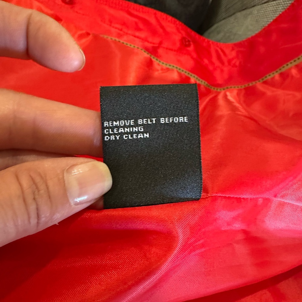 Jones New York Bold Scarlet Trench Coat - Picture 10 of 10